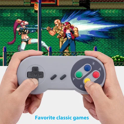 Vista 7 de Veanic - Paquete de 2 unidades de repuesto para mando de gamepad compatible con SNES - Conector de 7 pines