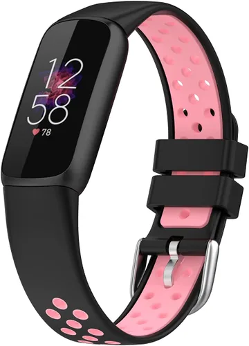 Vista 6 de Correas de repuesto compatibles con correas Fitbit Luxe, accesorios para reloj inteligente, bandas de silicona transpirable, correa deportiva