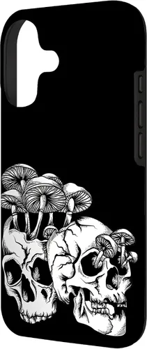 Vista 2 de Skull Goth Gothic Occult Emo Satanic Mushroom Skeleton Case for iPhone 17