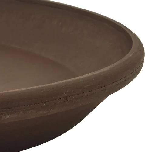 Vista 3 de PSW Pot Collection AP25C Bandeja de goteo para plantas de 10 pulgadas de plástico/piedra/compuesto de madera - Sin agujero de drenaje (perforable)