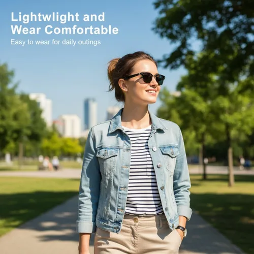 Vista 4 de Gafas de sol Bluetooth para mujeres y hombres, lentes de sol