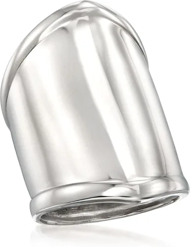 Vista 4 de Ross-Simons Sterling Silver Wide Polished Ring