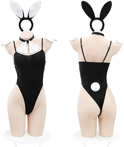 Vista 6 de Disfraz de animé para mujer, lencería sexy de Senpai, disfraz de animé de una pieza