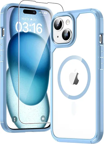Vista 96 de TAURI Funda para iPhone 17, antiamarilleamiento con protector de pantalla, protección de grado militar, a prueba de golpes, delgada para iPhone 17