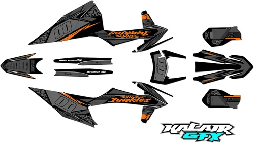 Vista 4 de Kit de gráficos para KTM Enduro 2-Stroke 150 EXC, 250 EXC y 300 EXC años 2020, 2021, 2022 y 2023 Rugged Series Magenta 16 Mil - Adhesivo de carreras