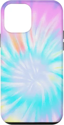 Vista 16 de iPhone 16 Tie Dye Colorful Rainbow Swirl Abstract Design Case