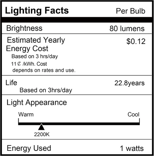 Vista 7 de Bombillas LED ámbar E26 de 1 W, T28 Mini Edison tubo lámpara de 2200 K cálidas, equivalente a 10 W, bombilla decorativa de repuesto no regulable