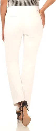 Vista 3 de Rekucci - Pantalones elegantes y rectos para mujer, fácil de ponerse para uso diario con control de barriga