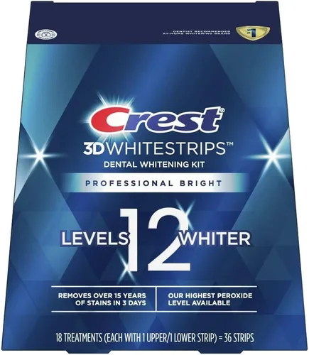 Vista 9 de Crest 3D Whitestrips Glamorous Blanco 28 Tiras - 14 Tratamientos