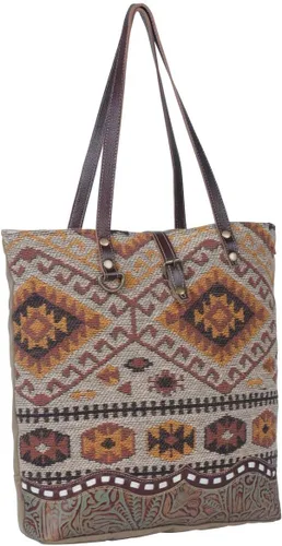 Vista 2 de Myra Bag Bolso tote de cuero occidental para mujer - Iridescence, Iridiscente