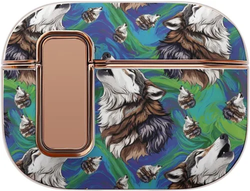 Vista 21 de Funda protectora de plástico suave compatible con Airpods Pro 2, funda de carga inalámbrica, ganado floral, vaca, accesorios para mujer