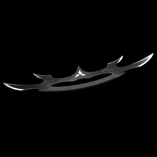 Vista 5 de Fort - Espada Katana hecha a mano de acero al carbono, hoja de luna creciente, hecha a mano, acero inoxidable, espada de juego