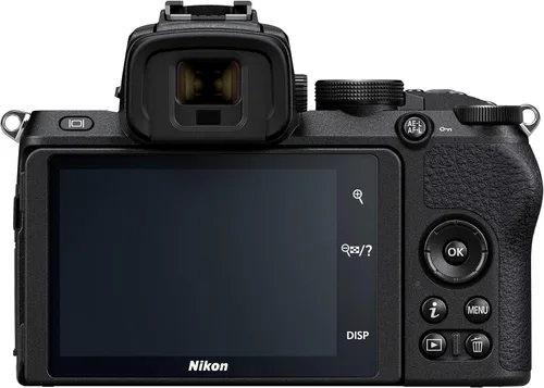 Vista 2 de Nikon Z 50 con lente de zoom gran angular Cámara compacta sin espejo para fotos/vídeos con lente de 16-50mm Modelo Nikon USA