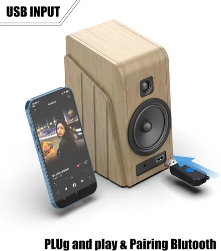 Vista 4 de Kit USB Bluetooth para coche, adaptador receptor Bluetooth 5.3 [micrófonos más fuertes y cancelación de ruido] y [conectar y usar] para música
