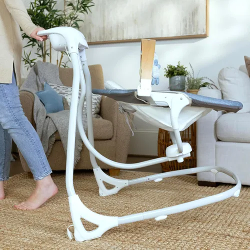 Vista 8 de Ingenuity SimpleComfort - Columpio multidireccional de 6 velocidades para Azul (Chambray)