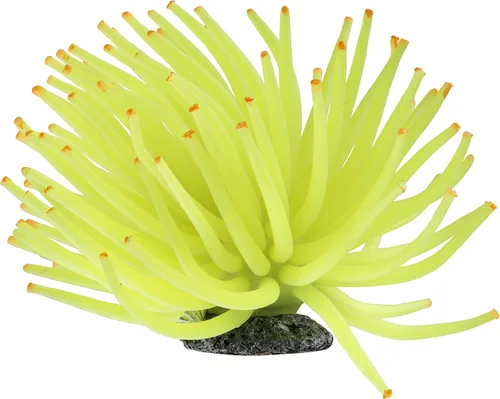 Vista 5 de GloFish Adorno de anémona, adorno detallado de acuario, verde grande, crea un efecto brillante (paquete de 1)
