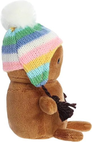 Vista 5 de Aurora® Festive Holiday Land of Lils™ Lil' Gingin™ - Animales de peluche de temporada - Regalos conmovedores - Marrón 5.5 pulgadas