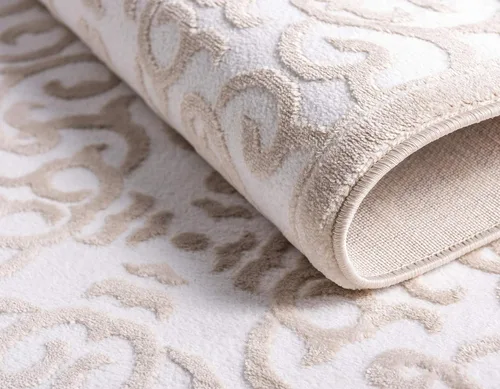 Vista 7 de Unique Loom Rushmore Collection Johnson - Alfombra rectangular de 5 pies 1 pulgada x 8 pies, color blanco nieve/beige