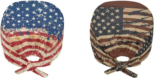 Vista 51 de Babrukda Paquete de 2 gorras con banda para el sudor ajustable con lazo en la espalda, gorro divertido