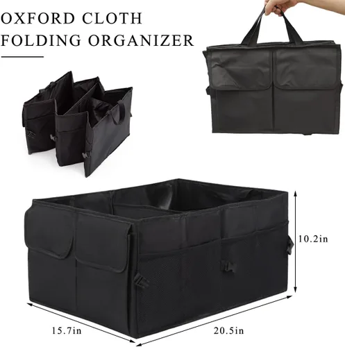 Vista 2 de Organizador de Maletero y Asiento Trasero del Coche, Organizador de Almacenamiento Automático Impermeable de Gran Capacidad, Organizador de Maletero