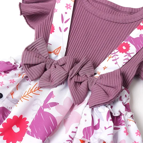 Vista 7 de SAPGEJJDJFGE Newborn Baby Girl Clothes Infant Long Sleeve Ruffle Romper Baby Fall Winter Outfits for Girls with Headband
