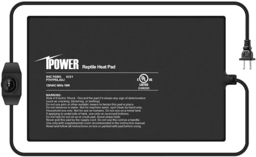 Vista 16 de iPower Almohadilla de Calor para Reptiles de 6 x 8 Pulgadas, 8 W, Calentador de Terrario Debajo del Tanque, Alfombrilla Calefactora para Tortuga