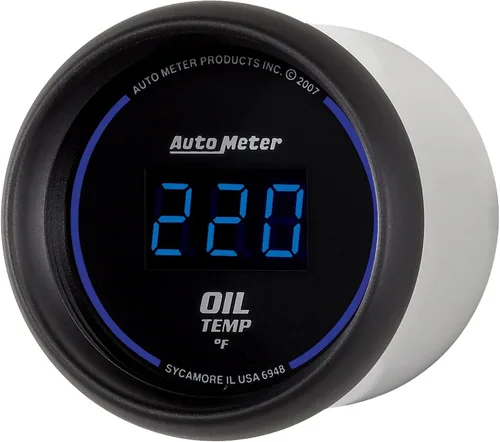 Vista 3 de Auto Meter 6948 Cobalt Digital 2-1/16" 0-340 F Medidor de temperatura de aceite