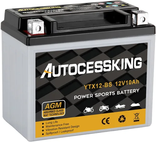 Vista 15 de Autocessking YTX4L-BS - Batería de motocicleta de 12V 3Ah recargable, libre de mantenimiento, sellada AGM, batería de reemplazo para Powersport, ATV
