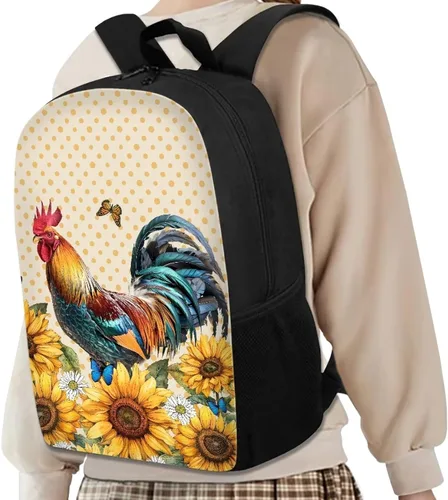 Vista 97 de HUGS IDEA Los animales frescos 3D niños escuela libro bolsa niños impresión mochilas, Baloncesto, Moderno