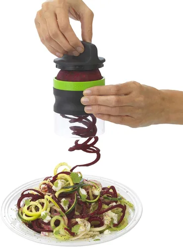 Vista 11 de Good Cook 10807 Spiralizer - Cortador de verduras de mano, 3 en 1, cortador en espiral de verduras de alta resistencia, máquina para hacer