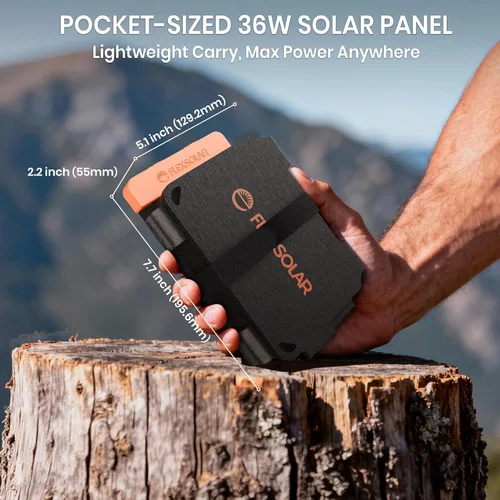 Vista 6 de FlexSolar Cargador de panel solar ultra portátil y ligero de 36 W