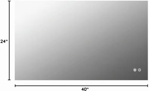 Vista 10 de TETOTE - Espejo retroiluminado para baño con luz, botón táctil regulable y función antivaho (horizontal o vertical)