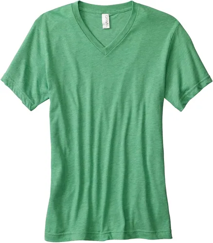 Vista 2 de c3415Bella + Lona Tri-blend Unisex V-neck Tee