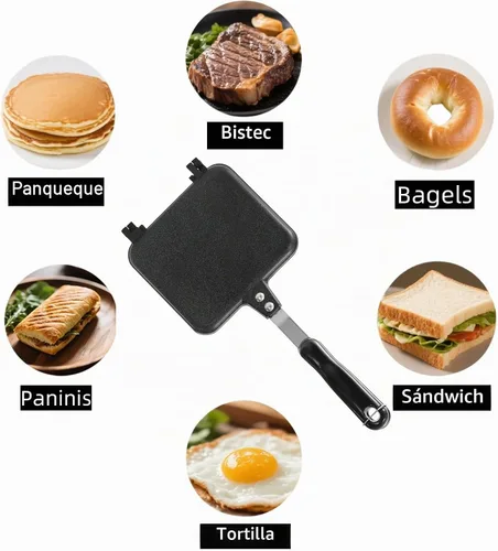 Vista 5 de Cididu Sandwichera caliente, tostadora de sándwich a la parrilla