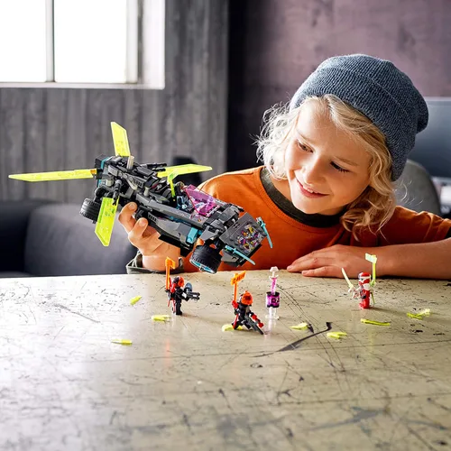 Vista 3 de LEGO NINJAGO Auto de juguete Ninja Tuner 71710, kit de construcción para niños (419 piezas)