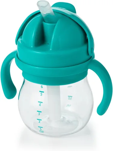 Vista 15 de OXO Tot Transitions Vaso con Pajita con Asas Extraíbles - 6 oz. - Blossom