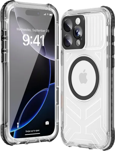 Vista 47 de WIFORT Funda impermeable para iPhone 15, [IP68 bajo el agua a prueba de polvo] [pantalla integrada] [15 pies a prueba de golpes militar], cubierta