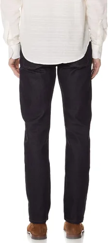 Vista 2 de Naked & Famous Denim Jeans de corte cónico para hombre con diseño de orillo elástico en sombrilla
