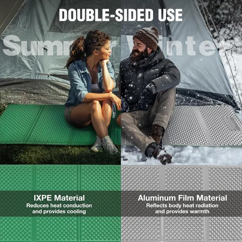 Vista 5 de REDCAMP Almohadillas de espuma plegable para acampar para dormir, almohadilla impermeable de espuma de celda cerrada para dormir mientras acampas