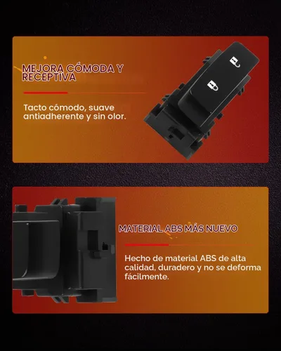 Vista 4 de cciyu Interruptor de bloqueo de puerta de repuesto para Chevy