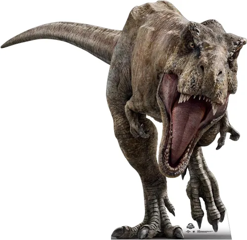 Vista 7 de Cardboard People Soporte de cartón de tamaño real azul - Jurassic World (película de 2015)