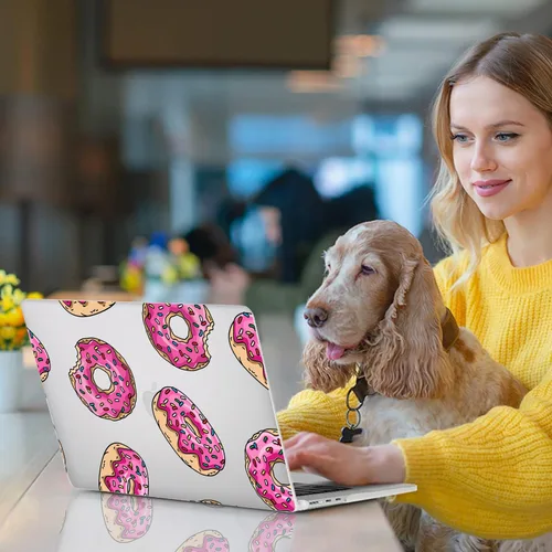 Vista 2 de Funda compatible con MacBook de 12 pulgadas 2017 2016 2015 versión A1534 con retina, carcasa rígida de plástico + cubierta de teclado + protector
