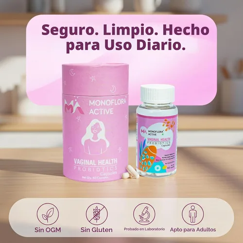 Vista 3 de Probióticos para mujeres, cápsulas probióticas vaginales con Lactobacillus y prebióticos que apoyan el equilibrio del pH vaginal, flora saludable