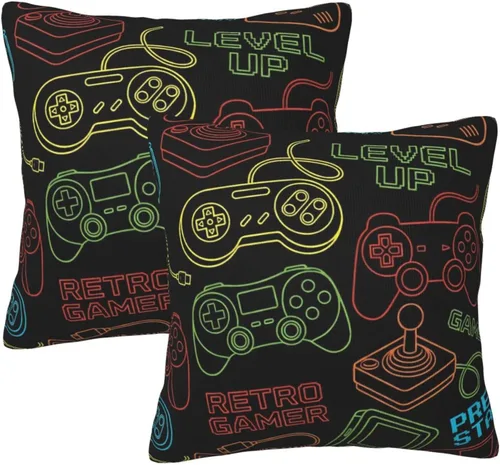 Vista 25 de Fiokroo Juego de 2 fundas de almohada de leopardo negro, fundas de almohada cuadradas para sofá, dormitorio, sala de estar, automóvil, 20 x 20