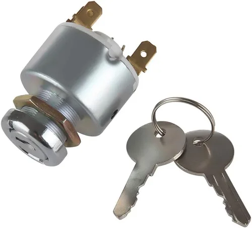 Vista 2 de MDY 31973K4183 SPB501,551508G Interruptor de arranque de llave de encendido impermeable con 3 posiciones, 5 terminales, 2 llaves de repuesto
