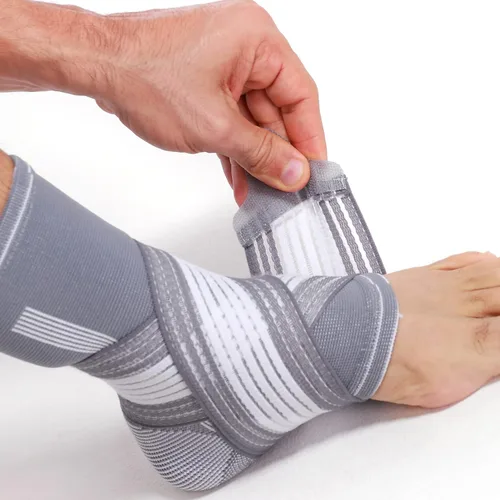 Vista 16 de NeoTech Care Tobillera ajustable (gris, talla M, 1 par)