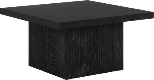 Vista 9 de Tribesigns - Mesa de café cuadrada, mesa de café acanalada de 31.5 pulgadas, mesa de centro moderna de mediados de siglo para sala de estar, mesa