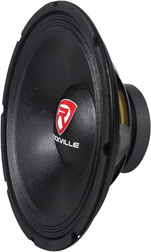 Vista 4 de Rockville RVP12W4 600W 12" Subwoofer de DJ PA Raw de 4 ohm, cono reforzado con fibra, alta excursión, graves profundos, para actuaciones en vivo