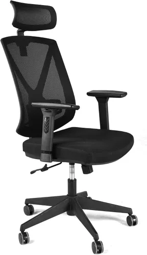 Vista 7 de Frassie Par de reposabrazos de silla ajustable en altura, juego de brazos de silla de jefe de juego, color negro (3D)