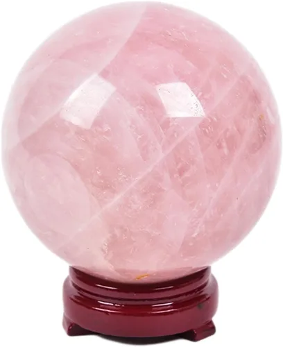 Vista 12 de JIC Gem Piedra Natural de Jaspe Africano Cristal de Curación Esfera Adivinación Bola de Piedra Preciosa, Feng Shui Reiki Aura Decoración